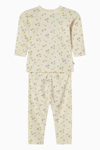 طقم هدايا جينا بطبعة قطن