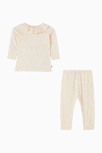 طقم هدايا جيلسا مزين بطبعة قطن