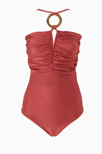 Isla One-piece Swimsuit in Satin Lycra