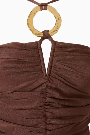 Isla One-piece Swimsuit in Satin Lycra