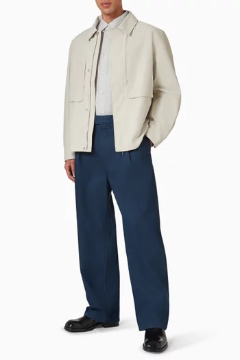 بنطال دينم بطيّات