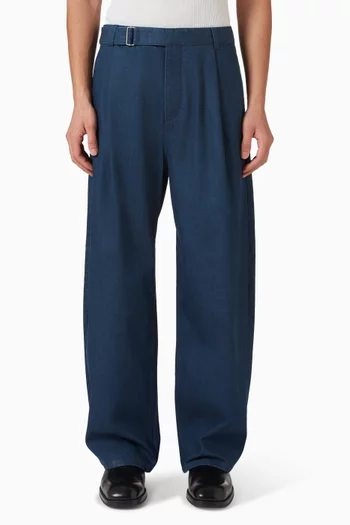 بنطال دينم بطيّات