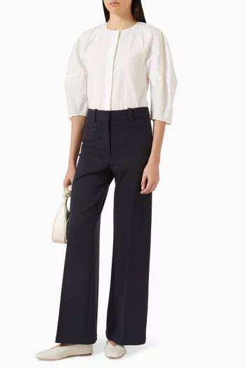 Sculptural Top in Pima Cotton