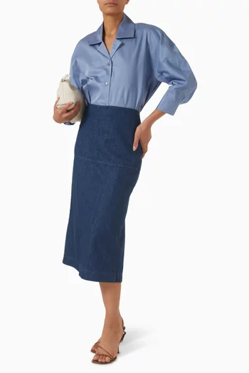 Sculptural Shirt in Cotton