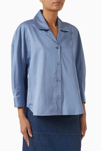 Sculptural Shirt in Cotton