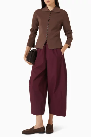 كارديغان بياقة بأزرار