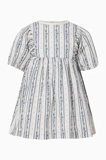 فستان كانا بنقشة مخططة