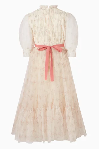 فستان فالينتينا بزهور 