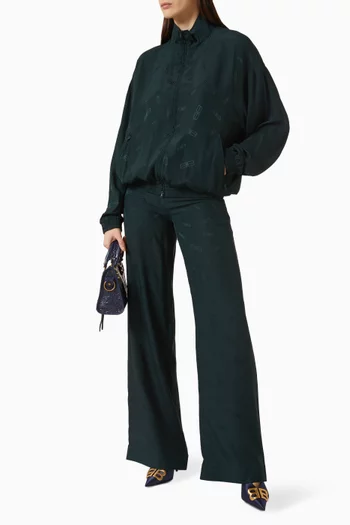 BB Twist Tracksuit Blouse in Silk Jacquard