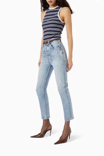 90s Cropped Jeans in Denim