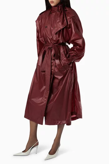 Lavallière Trench Coat in Nylon