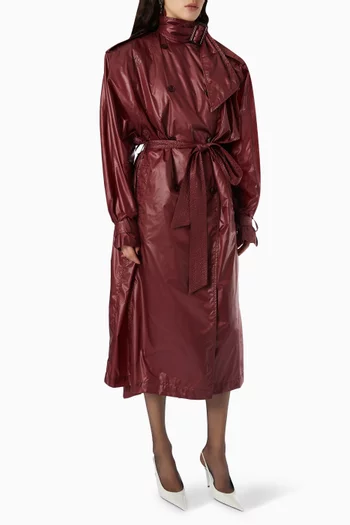 Lavallière Trench Coat in Nylon