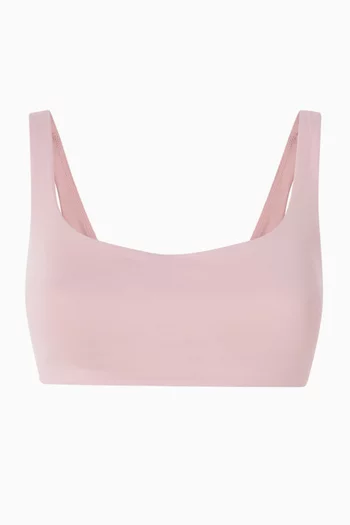 Matte Scoop Neck Bra