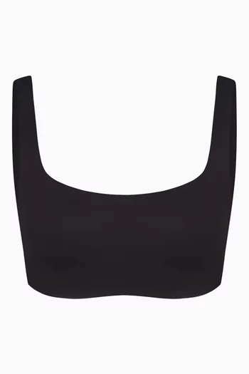 Matte Scoop Neck Bra