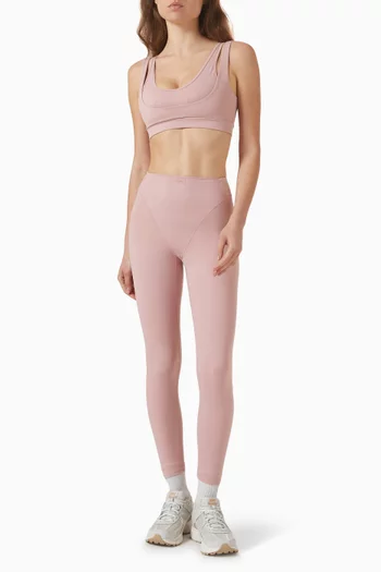 Matte Double Strap Scoop Bra