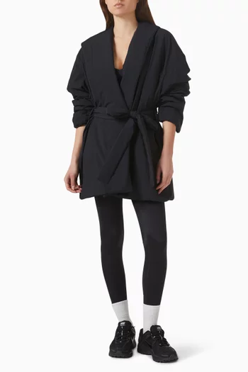 Woven Nylon Wrap Coat
