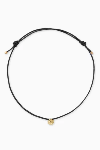 Riccio Diamond Cord Necklace in 9kt Gold