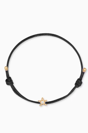 Stellina Diamond Cord Bracelet in 9kt Gold