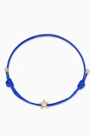 Stellina Diamond Cord Bracelet in 9kt Gold