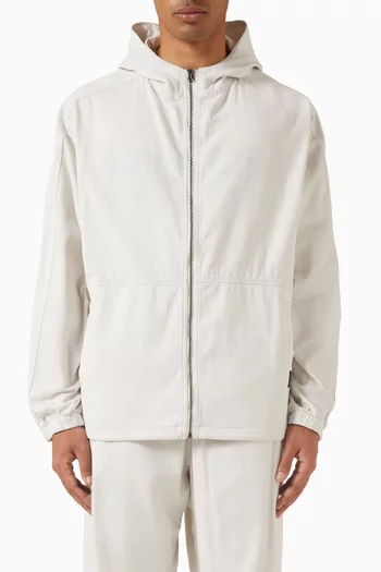 كنزة بغطاء رأس وسحّاب للشاطئ