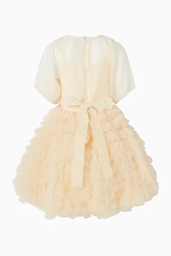 Puff-ball Maxi Dress in Tulle