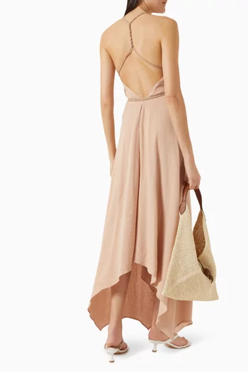 فستان ياتزيل بحافة غير متماثلة