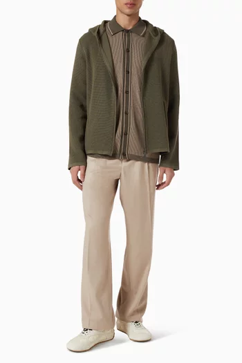 جاكيت بسحّاب نسيج متشابك