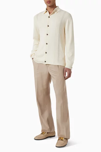 تي شيرت بولو بخطوط سميكة