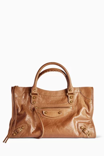 Medium Le City Bag in Arena Lambskin