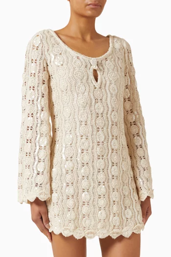 Micah Macrame Mini Dress