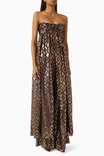 بلوزة ايزا بنقشة هندسية