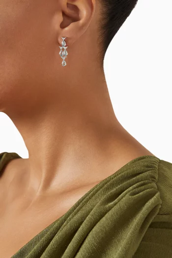 Fish Topaz Drop Earrings in 9kt Gold