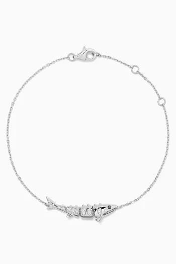 Marlin Diamond Bracelet in 9kt White Gold