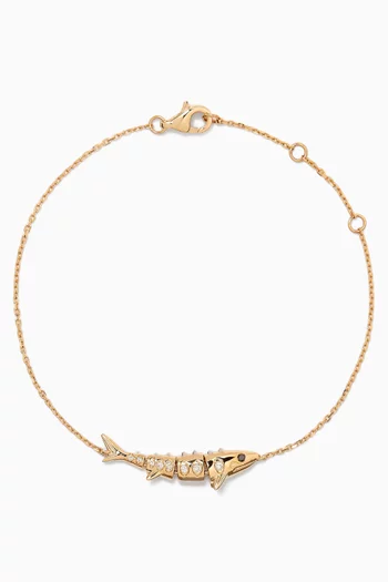 Marlin Diamond Bracelet in 9kt Yellow Gold