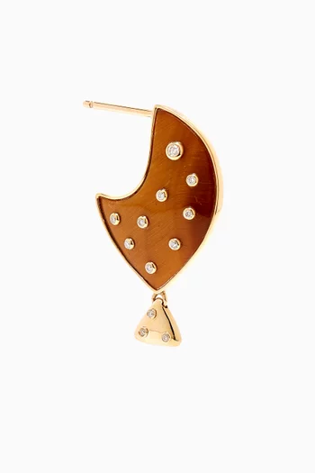 Small Clownfish Single Earring in 9kt Gold