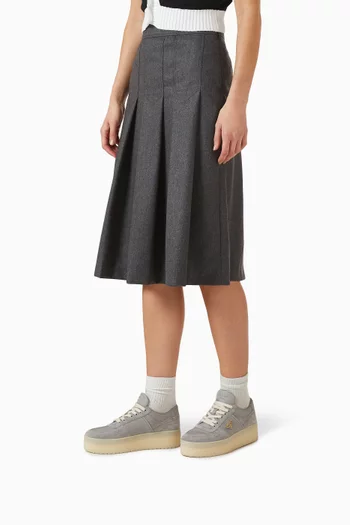 Downtown Bold Sneakers in Suede & Re-Nylon