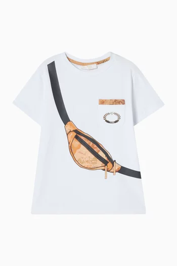 Belt Bag-print T-shirt in Cotton