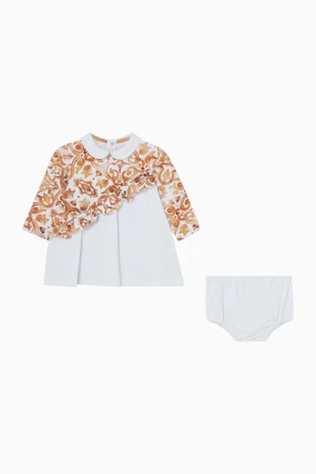 Peter Pan Collar Printed Dress