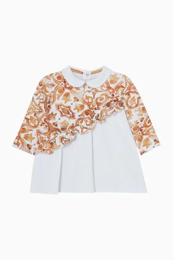 Peter Pan Collar Printed Dress