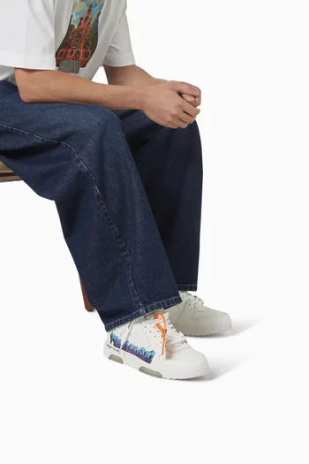 Out Of Office "For Walking" Art Sneakers in Calf Leather