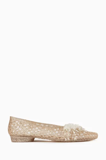 Demi Ballerina Flats in Rubber Jelly