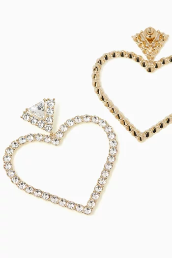 أقراط كور رويال معدن وكريستال سواروفسكي