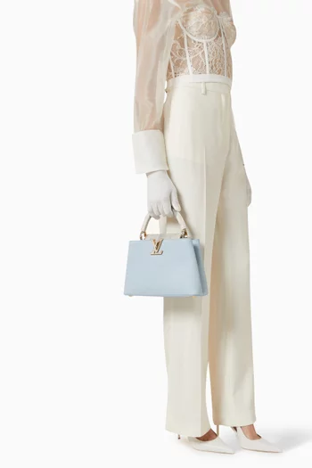 Unused Limited Edition Capucines BB Top-handle Bag in Leather