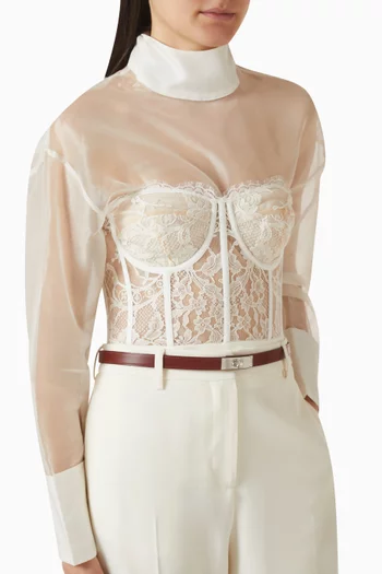 Unused Kelly Belt 18 in Box Leather