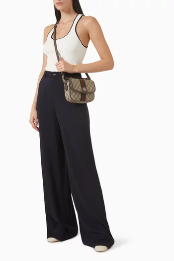 Small Ophidia Shoulder Bag in GG Monogram Fabric
