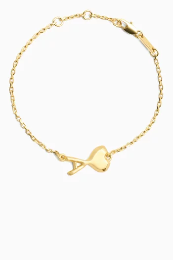 ADC Bracelet in Gold-finish Brass