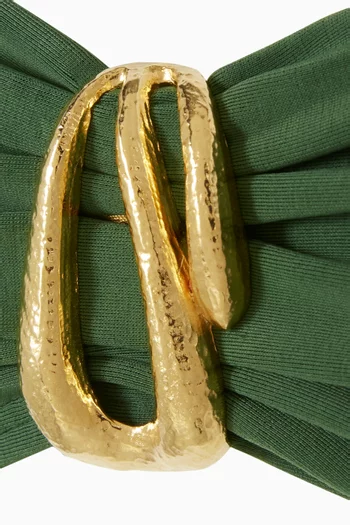 Matte Leone Bandeau Bikini Top