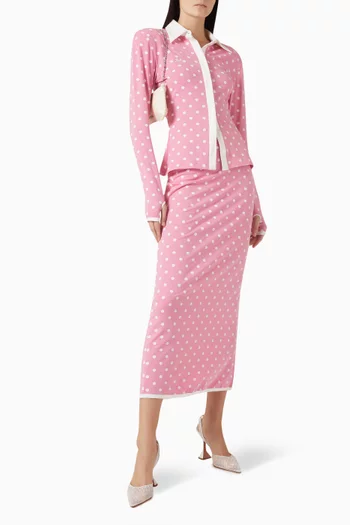 Polka Dot Polo T-shirt