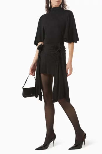 3D Floral Mini Dress