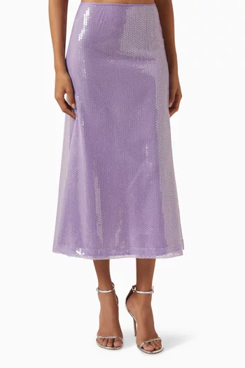 تنورة مطرزة بالترتر